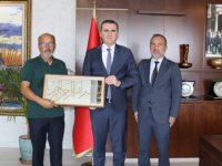 İSMAİL GASPİRALİ KIRIM VE KÜLTÜR DERNEĞİ BAŞKANI HAKKI KARADAŞ'TAN KAYMAKAMA ZİYARET