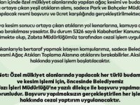 KARTAL BELEDİYESİ'NDEN AĞAÇ BUDAMA VE KESİM SONRASI YEŞİL ATIKLARLA İLGİLİ ÖNEMLİ UYARI