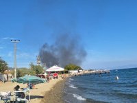 ALTINOLUK’TA MİGROS DEPOSUNDA YANGIN PANİĞİ
