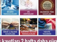 HOBİ VE MESLEK KURSLARINA YOĞUN İLGİ