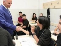 BAŞKAN YILDIRIM YENİ HAFTAYA ÖĞRENCİLERLE BAŞLADI