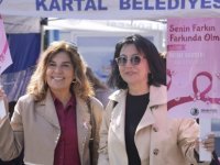 KARTAL'DA PEMBE BALONLAR UMUT İÇİN YÜKSELDİ