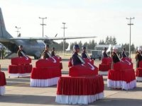 20 KAHRAMAN ŞEHİDİMİZ MÜRTED HAVA ÜSSÜNDE DÜZENLENEN TÖRENLE EBEDİYETE UĞURLANIYOR