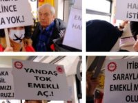 EMEKLİLERDEN TRAVMAYDA SESSİZ ÇIĞLIK:''BU ZAM DEĞİL SADAKA''