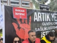 SENDİKALARDAN MİLLİ EĞİTİM BAKANLIĞI ÖNÜNDE YAŞAM NÖBETİ