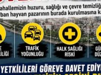 YUNUS MAHALLE SAKİNLERİNDEN OKUL YANINA KURULACAK OLAN KURBAN PAZARINA DİLEKÇELİ TEPKİ!