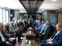 BAŞKAN AHMET CİN'DEN MHP PENDİK İLÇE BAŞKANI MUHARREM KIR'A HAYIRLI OLSUN ZİYARETİ