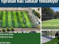 PENDİK'TE YIPRANAN HALI SAHALARI YENİLENİYOR