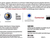 VEDAT GÜNYOL 11. DENEME ÖDÜLÜ BAŞVURULARI BAŞLADI