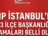 CHP İSTANBUL'DA 23 İLÇE BAŞKANLIĞI'NDA ATAMALAR GERÇEKLEŞTİ