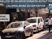 PENDİK'TE GECE MESAİSİ:BATI MAHALLESİ VE IHLAMUR SOKAK'TA ASFALT YENİLEME ÇALIŞMASI SÜRÜYOR