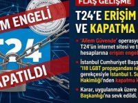 ''AİLEM GÜVENDE'' SORUŞTURMASI KAPSAMINDA T24'ÜN SİTESİ VE SOSYAL MEDYA HESAPLARINA  ERİŞİM ENGELİ